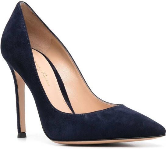 Gianvito Rossi Pumps met puntige neus Blauw