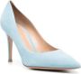 Gianvito Rossi Pumps met puntige neus Blauw - Thumbnail 2