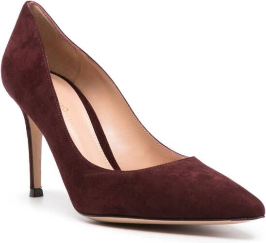 Gianvito Rossi Pumps met puntige neus Bruin