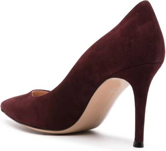 Gianvito Rossi Pumps met puntige neus Bruin