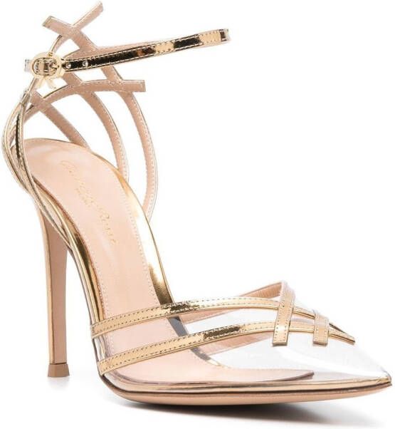 Gianvito Rossi Pumps met puntige neus Goud