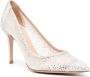 Gianvito Rossi Rania pumps met stras Wit - Thumbnail 2