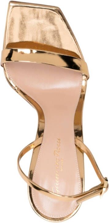 Gianvito Rossi Ribbon stiletto sandalen Goud