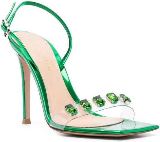 Gianvito Rossi Ribbon Candy sandalen Groen