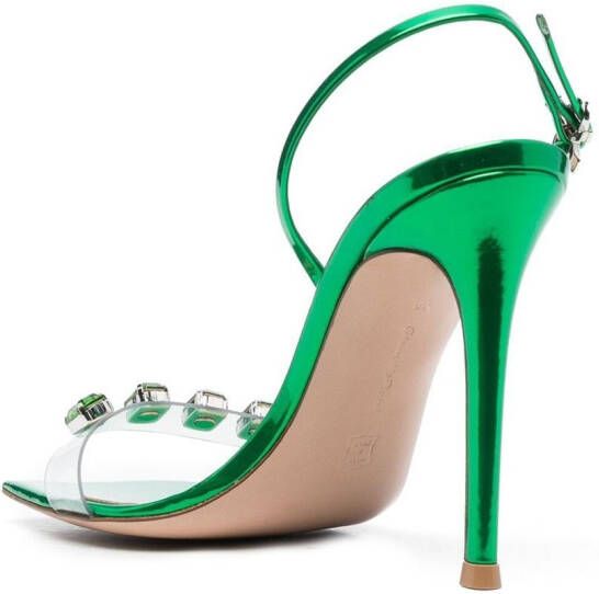 Gianvito Rossi Ribbon Candy sandalen Groen