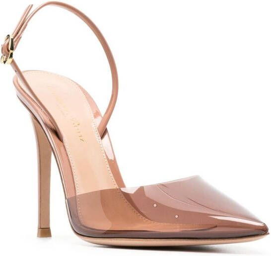 Gianvito Rossi Ribbon D'Orsay pumps Bruin Schoenen.nl