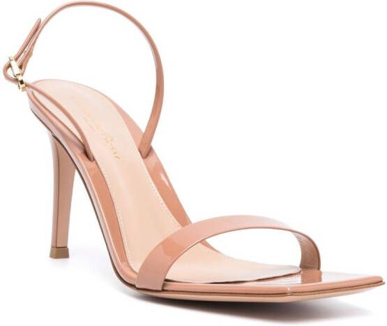 Gianvito Rossi Ribbon leren sandalen Bruin