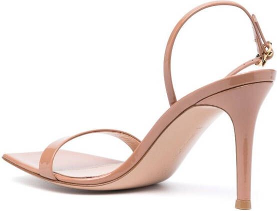 Gianvito Rossi Ribbon leren sandalen Bruin