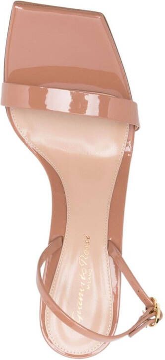 Gianvito Rossi Ribbon leren sandalen Bruin