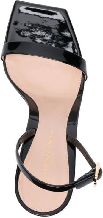 Gianvito Rossi Ribbon leren sandalen Zwart