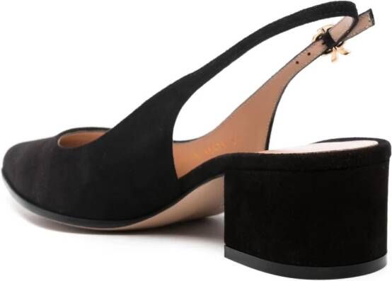 Gianvito Rossi Ribbon slingback pumps Zwart