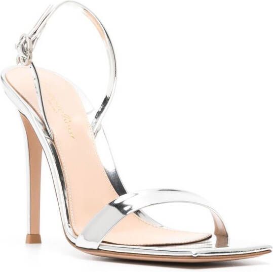 Gianvito Rossi Ribbon stiletto sandalen Grijs