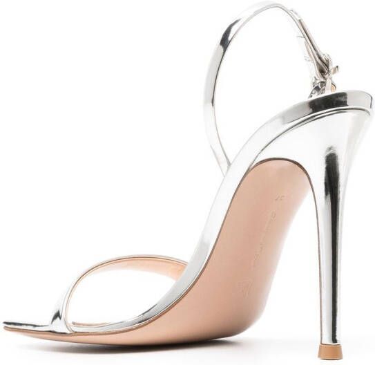 Gianvito Rossi Ribbon stiletto sandalen Grijs