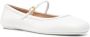 Gianvito Rossi round-toe leather ballerina shoes Wit - Thumbnail 2