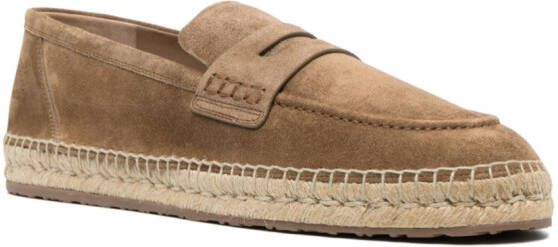 Gianvito Rossi Espadrilles met ronde neus Bruin