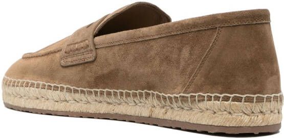 Gianvito Rossi Espadrilles met ronde neus Bruin