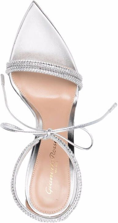 Gianvito Rossi Sandalen met enkelbandje Zilver