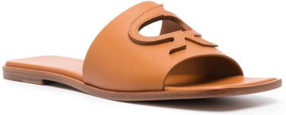 Gianvito Rossi Sandalen met open neus Bruin