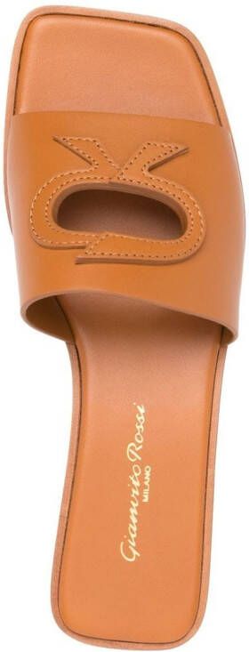 Gianvito Rossi Sandalen met open neus Bruin