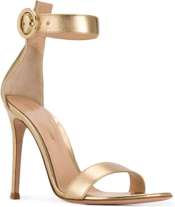 Gianvito Rossi Sandalen met open neus Goud