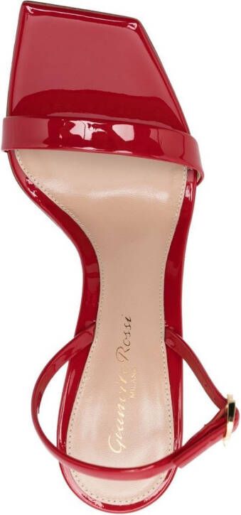 Gianvito Rossi 105 mm Ribbon sandalen Rood