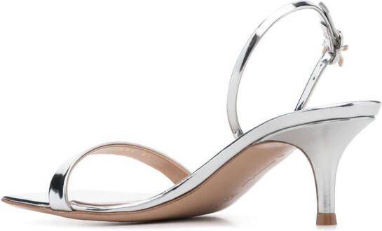 Gianvito Rossi Sandalen met vierkante neus Zilver