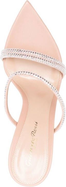 Gianvito Rossi Sandalen verfraaid met stras Beige