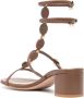 Gianvito Rossi Shamali 55mm leren sandalen Bruin - Thumbnail 3