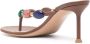 Gianvito Rossi Shamali 70mm leren sandalen Bruin - Thumbnail 3