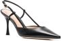 Gianvito Rossi Slingback pumps met lint Zwart - Thumbnail 2