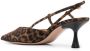 Gianvito Rossi Slingback pumps met luipaardprint Bruin - Thumbnail 3