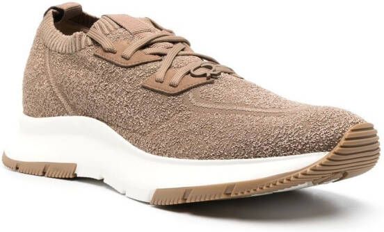 Gianvito Rossi Sneakers met ronde neus Bruin