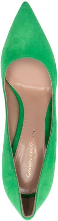 Gianvito Rossi Stiletto suède pumps Groen