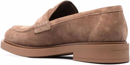 Gianvito Rossi Suède loafers Bruin
