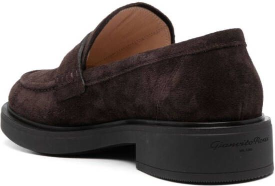 Gianvito Rossi Suède loafers Bruin