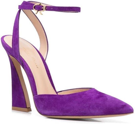 Gianvito Rossi Suède pumps Paars