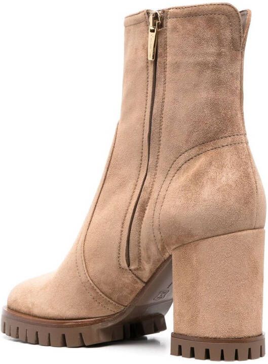 Gianvito Rossi Timber suède laarzen Beige