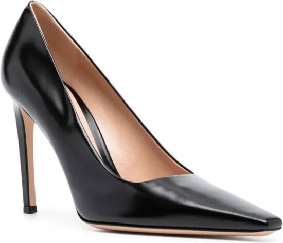 Gianvito Rossi Tokio 95mm leren pumps Zwart