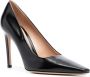 Gianvito Rossi Tokio 95mm leren pumps Zwart - Thumbnail 2