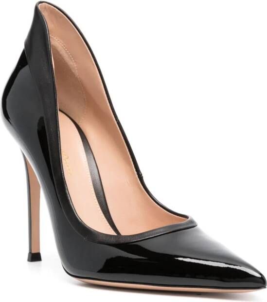 Gianvito Rossi Tuxedo leren pumps Zwart