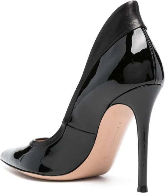 Gianvito Rossi Tuxedo leren pumps Zwart