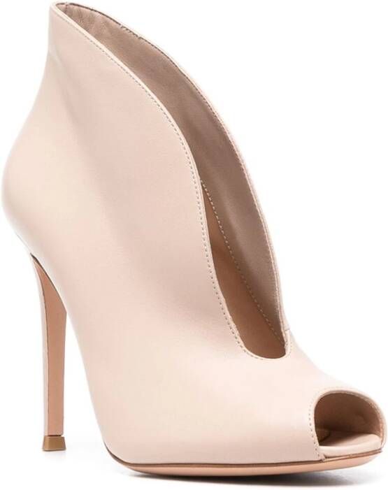 Gianvito Rossi Vara leren pumps Beige