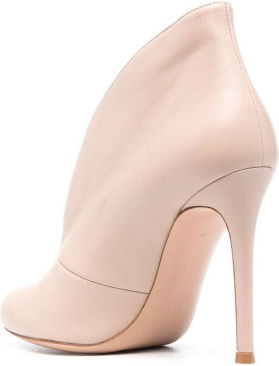 Gianvito Rossi Vara leren pumps Beige