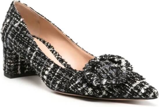 Gianvito Rossi Venezia 45 mm bouclé pumps Zwart