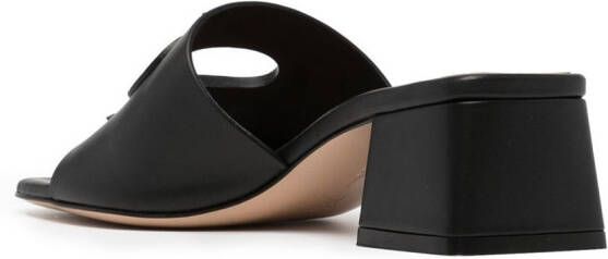 Gianvito Rossi Vitello leren sandalen Zwart