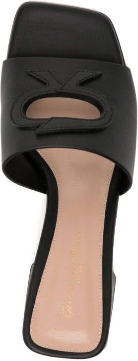 Gianvito Rossi Vitello leren sandalen Zwart