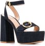 Gianvito Rossi Zandra denim sandalen Blauw - Thumbnail 2