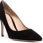 Gianvito Rossi zwarte gianvito 85 suède pumps - Thumbnail 2