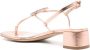 Giorgio Armani 35 mm gelamineerde leren sandalen Roze - Thumbnail 3