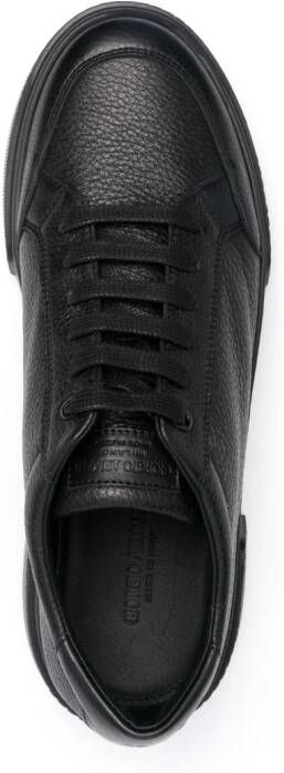 Giorgio Armani Herren leren sneakers Zwart